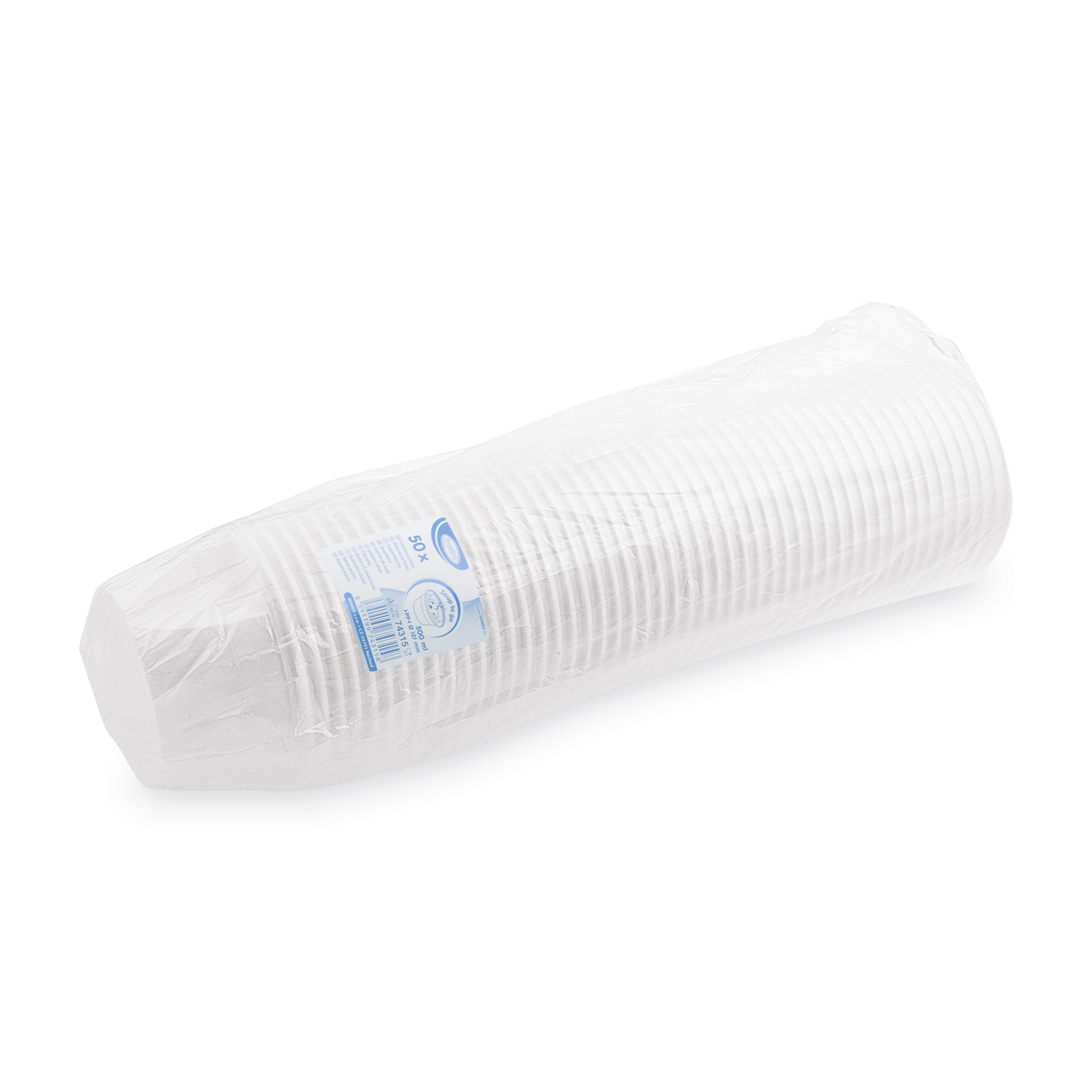 Miska (PP) biela Ø127mm 500ml [50 ks]